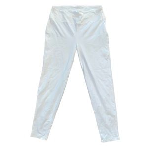 Zenana White Cropped Leggings 2xl